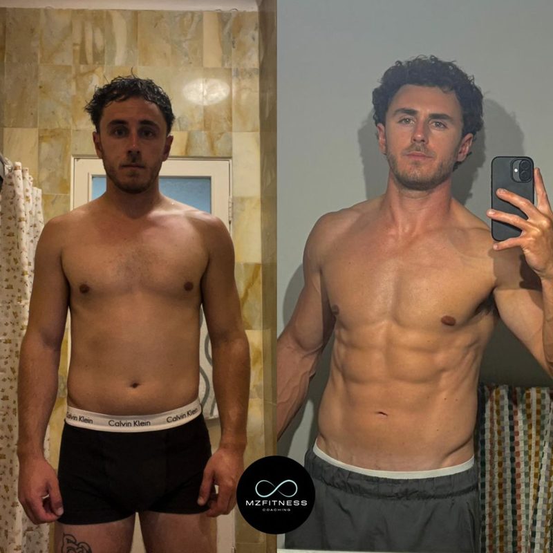 Client transformation 1, before and after