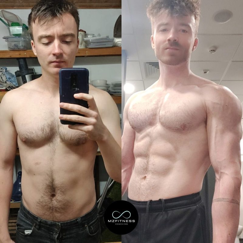 Client transformation 6, before and after